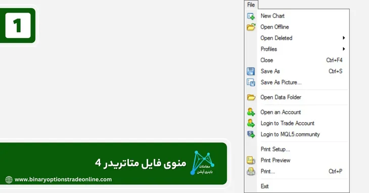 تنظیمات اولیه متاتریدر 4 پروفایل در متاتریدر پروفیت در متاتریدر پروکسی برای متاتریدر